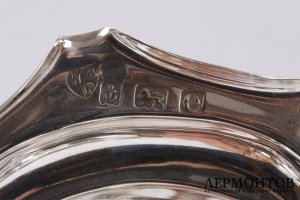 Сухарница ажурная. Williams. Серебро 925 пробы. 1904 год. Англия