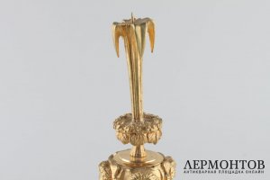 Подсвечник. Эгоист. Бронза. Российская империя. XIX в.