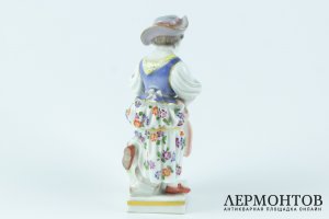 Миниатюра Сборщица винограда. Германия, Мейсенская фарф. ман-ра, 1920-30-е гг. 