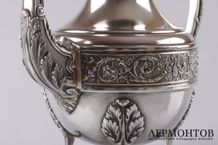 Чайный и кофейный сервиз Vaguer. Серебро 950 пробы. Франция