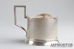 Подстаканник. Александр Кривовичев. Серебро 84 пробы. Российская империя.