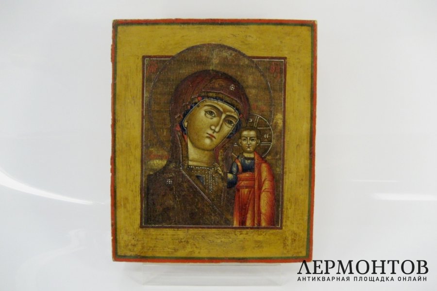 Икона. Образ Пресвятой Богородицы. Дерево, темпера. Россия, XIX век. 