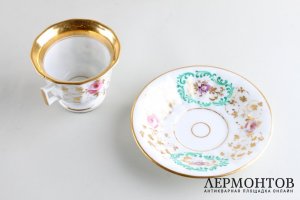 Сервиз на шесть персон. Фарфор, роспись. Франция, Сезанн, вторая половина XIX века