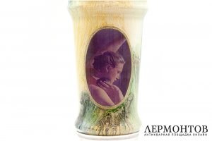 Спортивный кубок Метание ядра. СССР, 1960-1970-е гг. Стекло, латунь.