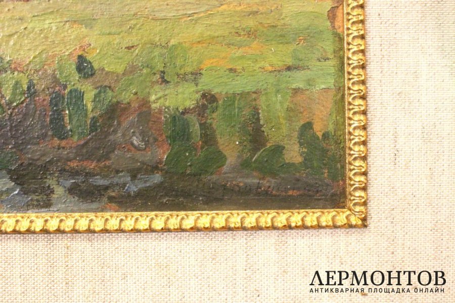 Картина Петровичев П.И. Ручей в лесу.