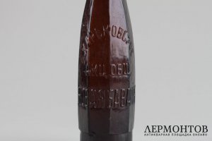 Бутылка, стекло, 19 век. Российская империя.