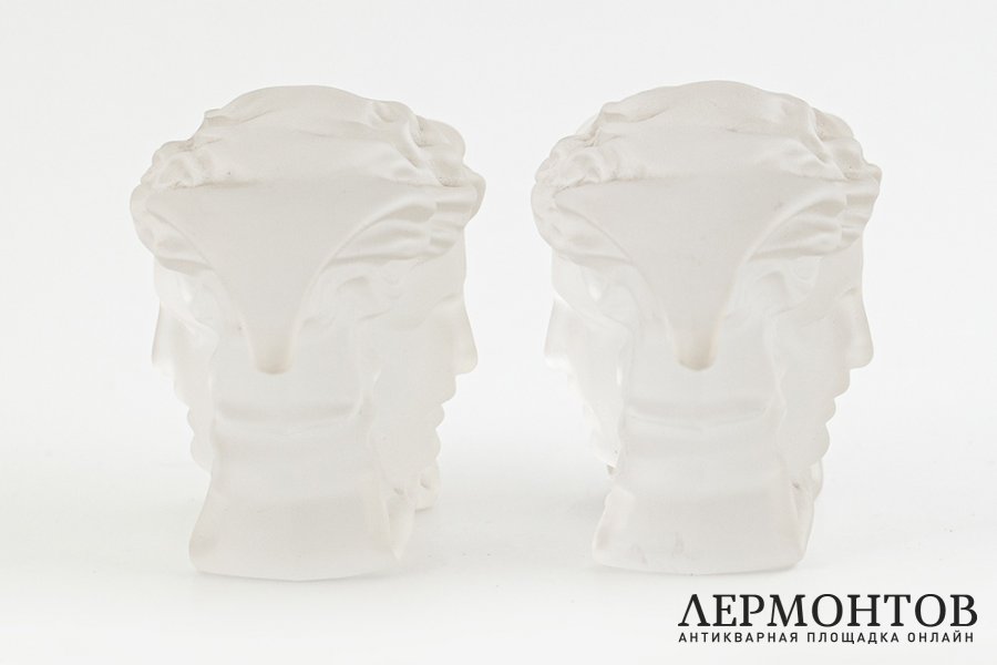 Пресс-папье Medusa Lumiere White 2 шт. Германия, фирма Rosenthal, Versace, 2000 гг.