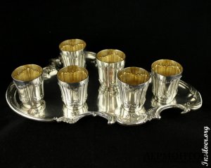 Ликерный набор Gross. Серебро 950. Франция