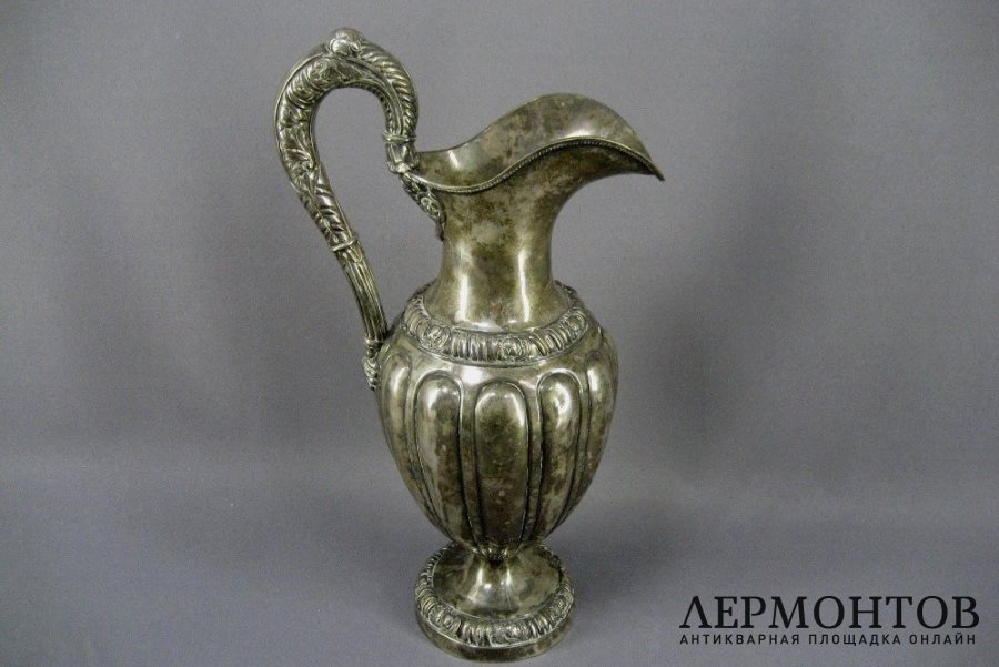 Кувшин. Серебро 950 пробы. Франция, XIX век.