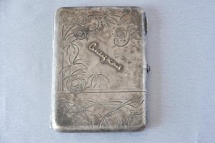 Портсигар. А. Пискарев. Серебро 84. Россия