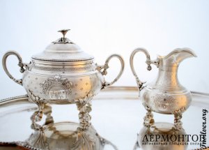 Чайный набор Harleux. Серебро 950. Франция.