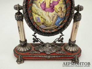 Икона Воскресение Христово. Россия, Софрино, 2000-е гг. Серебро 925 пробы, финифть.