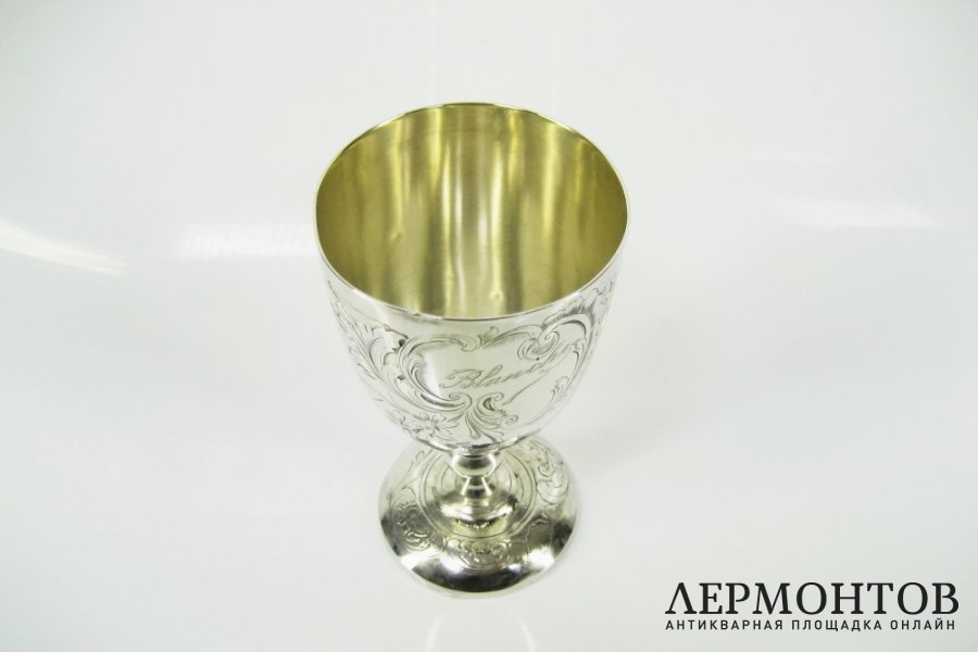 Фужер. Серебро 950 пробы. Франция, XIX век.