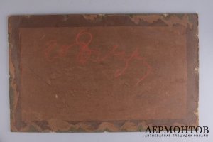 Картина Осенний пейзаж. Россия, худ. Н.Н. Каразин, кон. 19 в. Картон, масло.