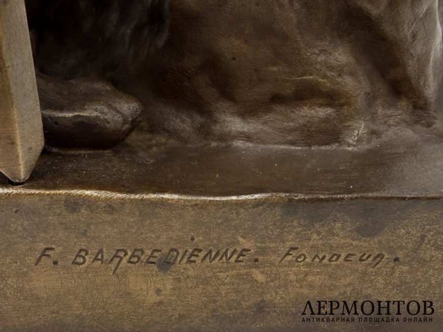 Скульптура Воинская доблесть. Франция, 19 век, Barbedienne. Бронза, патинирование.