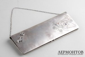 Клатч театральный. Серебро 84 пробы. Российская империя. 1908-1917 гг.