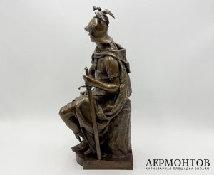 Скульптура Воинская доблесть. Франция, 19 век, Barbedienne. Бронза, патинирование.
