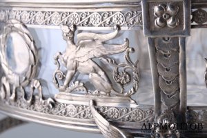 Ваза для фруктов в классическом стиле. Серебро 800 пробы. Германия, Posen.