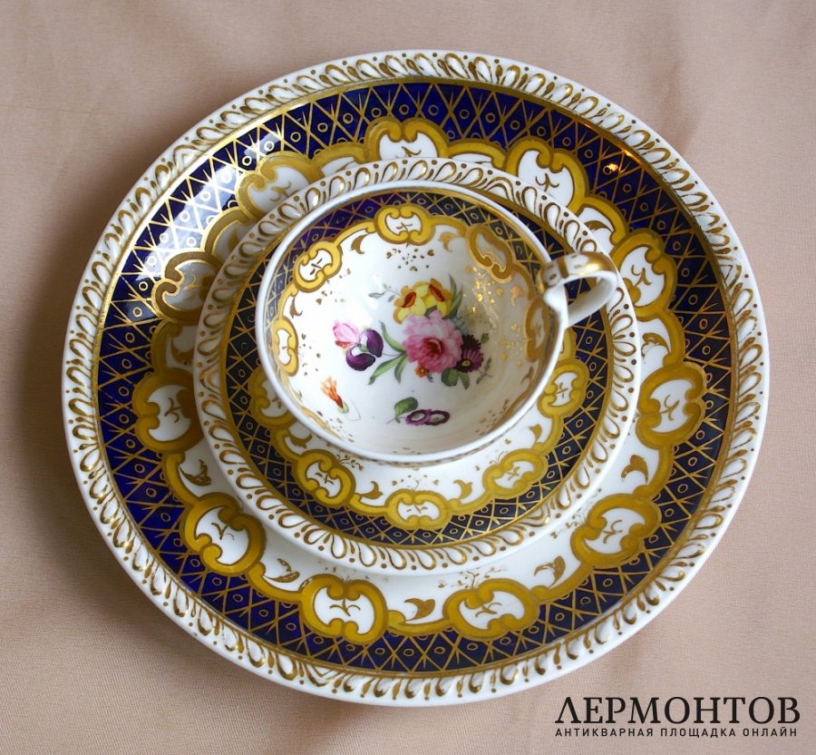 Фарфоровый чайный сервиз, Англия, Ridgway, 1820-30е гг