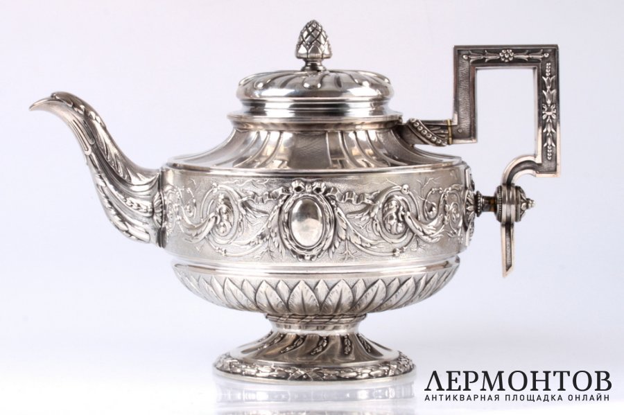 Чайник Touron. Серебро 950. Франция