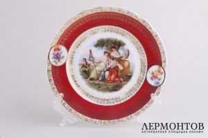 Тарелки пирожковые. Фарфор. Фабрика Гарднер. Российская империя. XIX в.