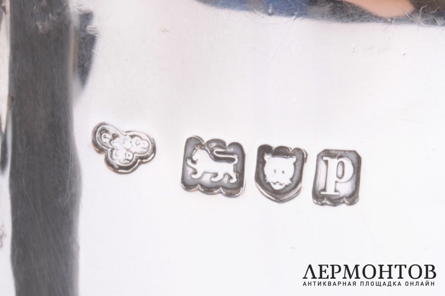 Кофейник G amp S Co. Серебро 925. Англия