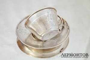 Кофейная пара Collet. Серебро 950