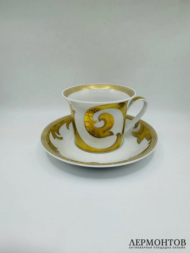 Чайная пара «Arabesque Gold». Фарфор, золото, Rosenthal и Versace, Германия