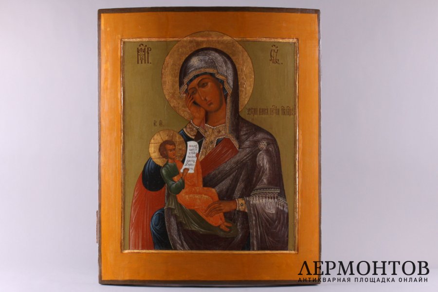 Икона Утоли мои печали. Россия, 19 век, Мстера. Дерево, левкас, темпера.е