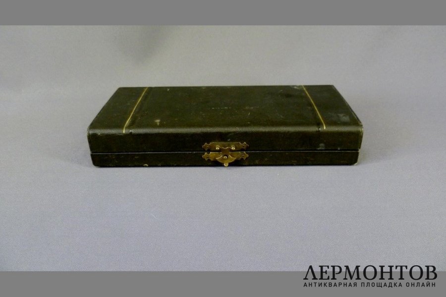 Набор Эгоист. Серебро 900, сталь, золочение. Европа, XIX век.