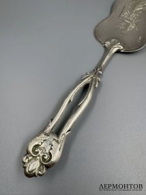 Лопатка для торта. Серебро 84 пробы, мастер ХК, Россия, 1894 год