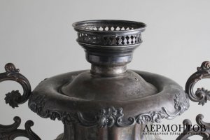 Самовар-ваза дольная. Федор Эмме. Медь, серебрение. Российская империя, XIX в.