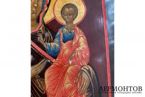 Образ Смоленский Пресвятой Богородицы. Дерево, темпера, серебро 84, Россия, 1873 год.