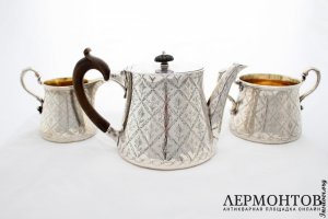 Чайный сервиз. Серебро 925. Англия