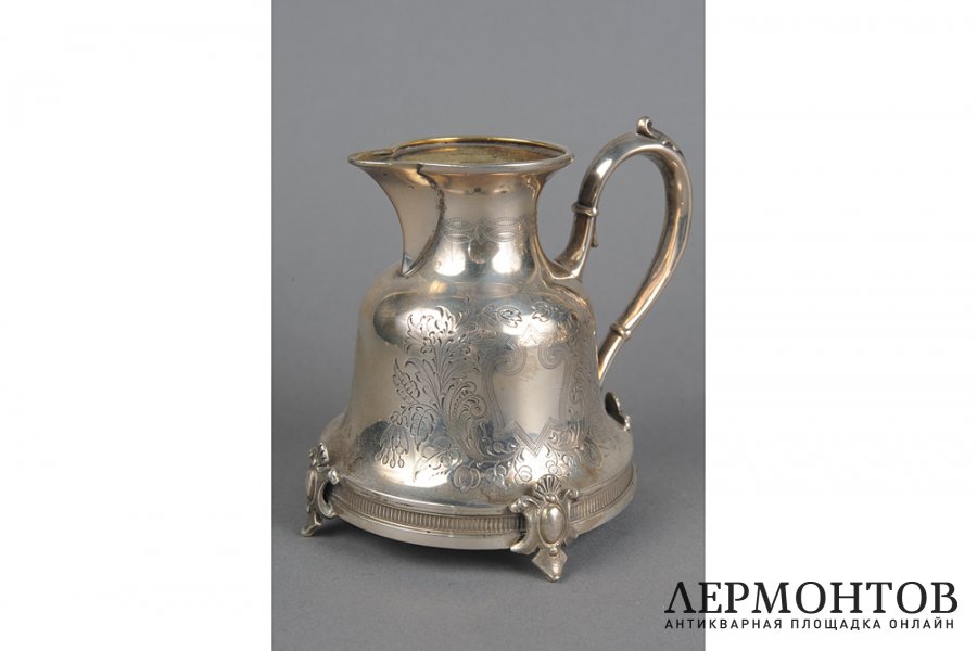 Чайный-кофейный сервиз. Австрия, конец 19 века. Серебро 950 пробы.