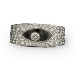 Кольцо «Happy Diamonds» с бриллиантами. Белое золото 750 пробы, Chopard