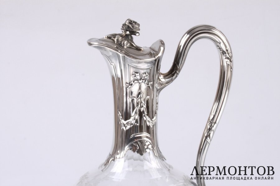 Декантер Emile Puiforcat. Серебро 950. Франция