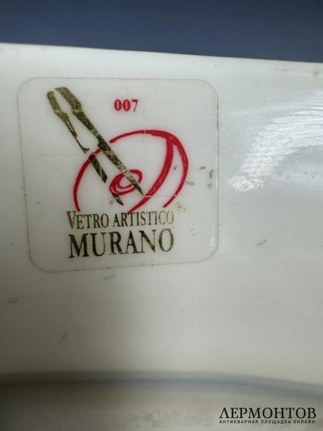 Интерьерная ваза. Стекло, Ferro Murano, Италия, 2-я половина 20 века