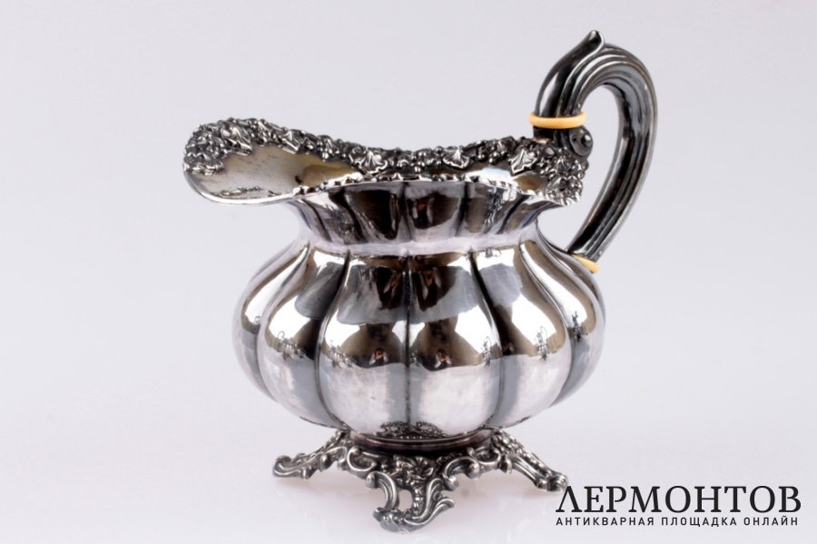 Чайно-кофейный сервиз Veyrat. Серебро 950. Франция