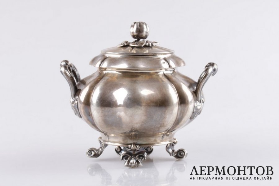 Сахарница Debain. Серебро 950 пробы. Конец XIX в. Франция