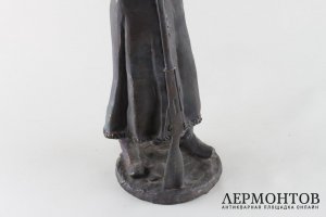 Скульптура Казак-пластун. Авторская бронза. Россия, XXI век.