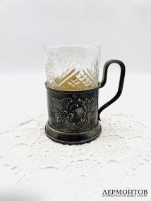 Подстаканник. Серебро 84 пробы, Г. Клингерт, Россия, 1899–1908 годы