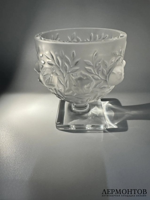 Ваза «Elisabeth» с птичками. Хрусталь, Lalique, Франция