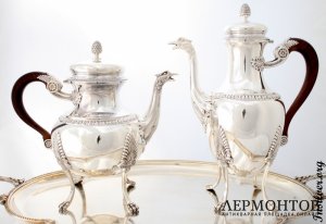 Сервиз Berger Nesme. Серебро 950 пробы. Франция