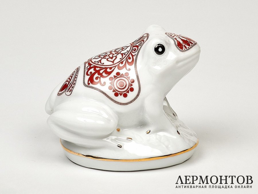 Статуэтка «Лягушка». Фарфор, Mlesna, Шри-Ланка, 1990-е годы