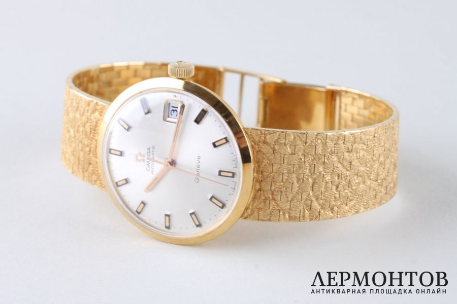 Часы наручные Omega Geneve. Золото 750 пробы. Швейцария 