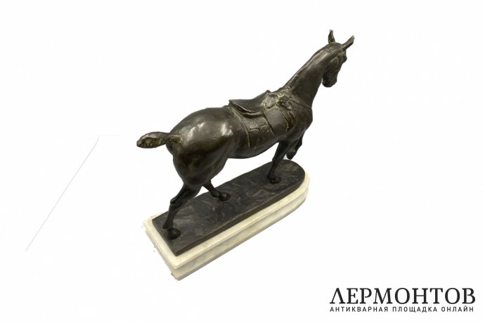 Скульптура Лошадь. Германия, Берлин, начало 20 века, скульптор Louis Tuaillon. Бронза