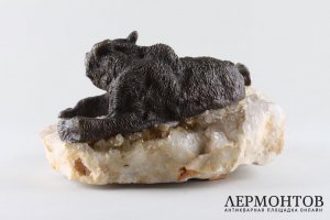 Скульптура Медведица лежащая. Россия, 19 век. По мод.Либериха.