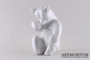 Статуэтка Медвежонок. Фарфор. Бельгия, Серабель, Cerabel, 1930-е.  