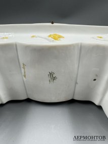Каминные часы с девушкой и путти. Фарфор, роспись, Rosenthal, Германия, начало 20 века